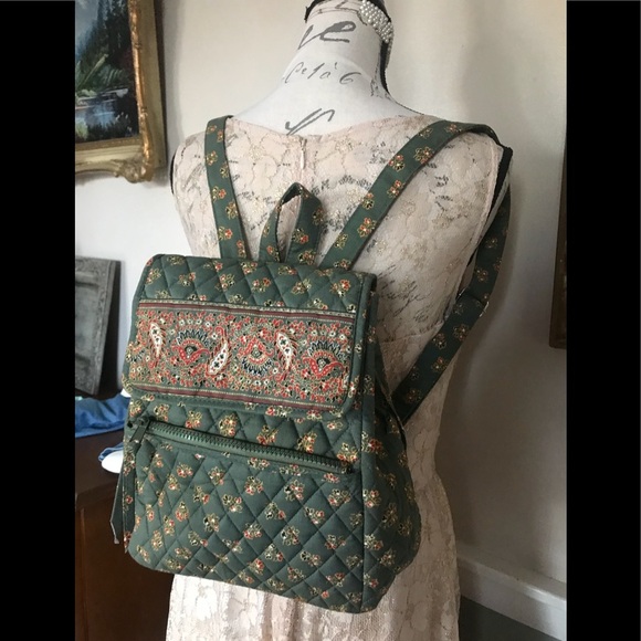 Maggi B Quilted Floral Backpack - Picture 1 of 9